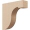 Ekena Millwork 3"W x 12"D x 12"H Thin Del Monte Rough Cedar Woodgrain TimberThane Corbel, Primed Tan CORUR03X12X12DELRCPR - alternate 1